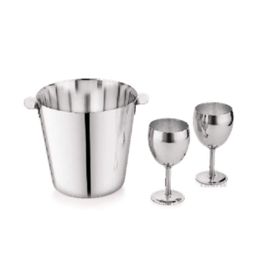 Wine Bucket with Glass